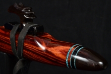 Cocobolo Native American Flute, Minor, Low E-4, #F25C